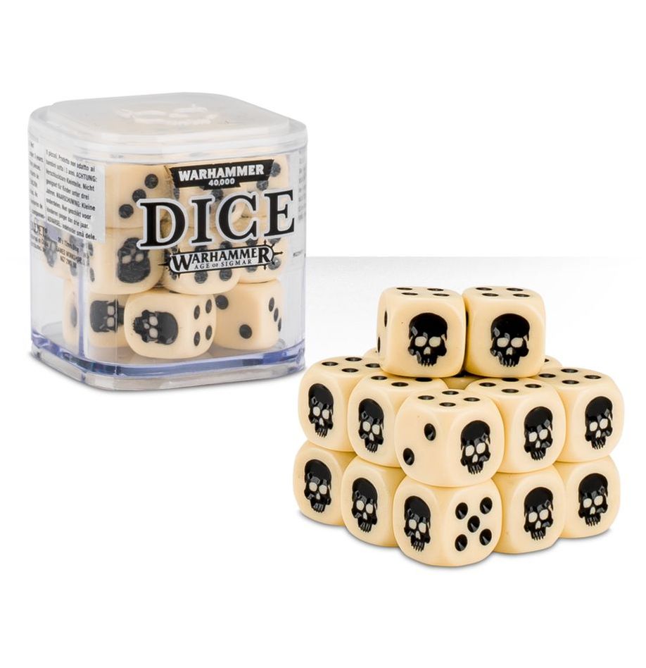 DICE CUBE - BONE