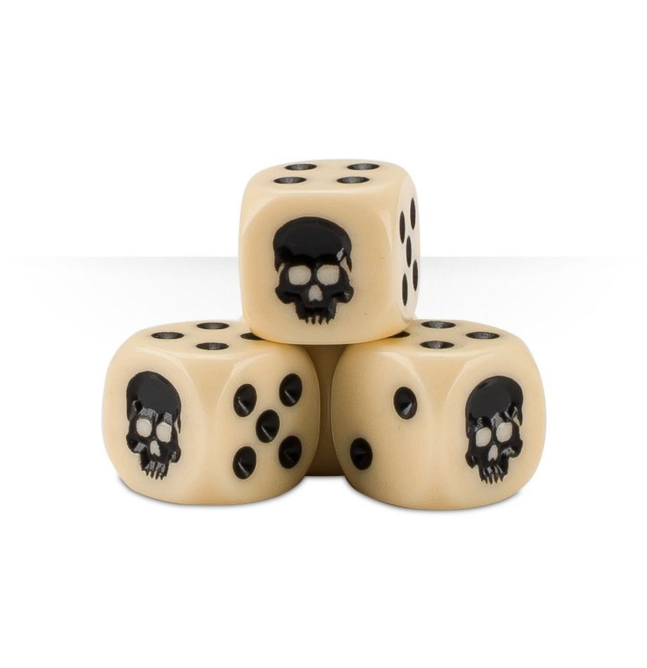 DICE CUBE - BONE