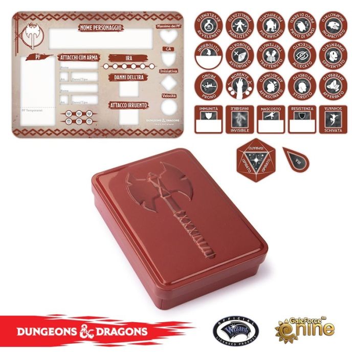 Dungeons & Dragons - Set Segnalini - Barbaro