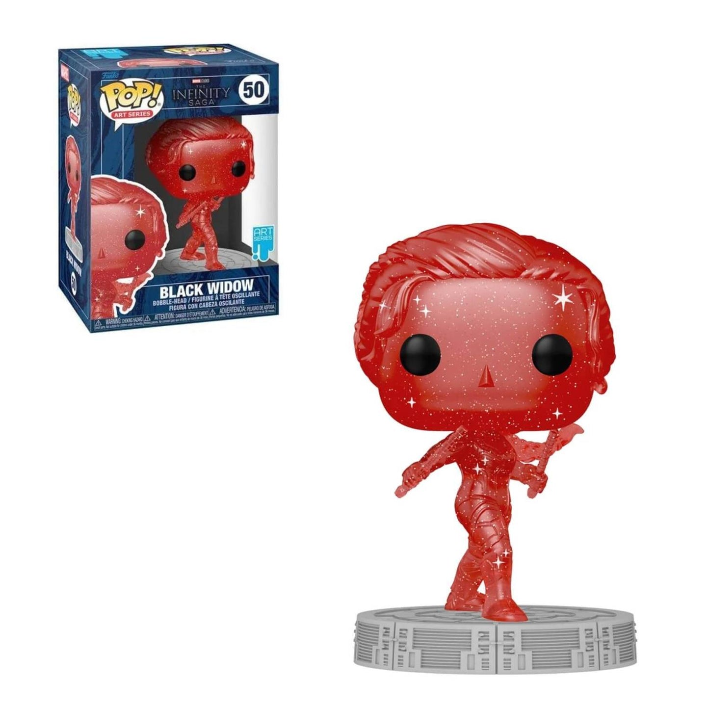 THE INFINITY SAGA BLACK WIDOW POP BOBBLE HEAD (confezione in plexiglass)