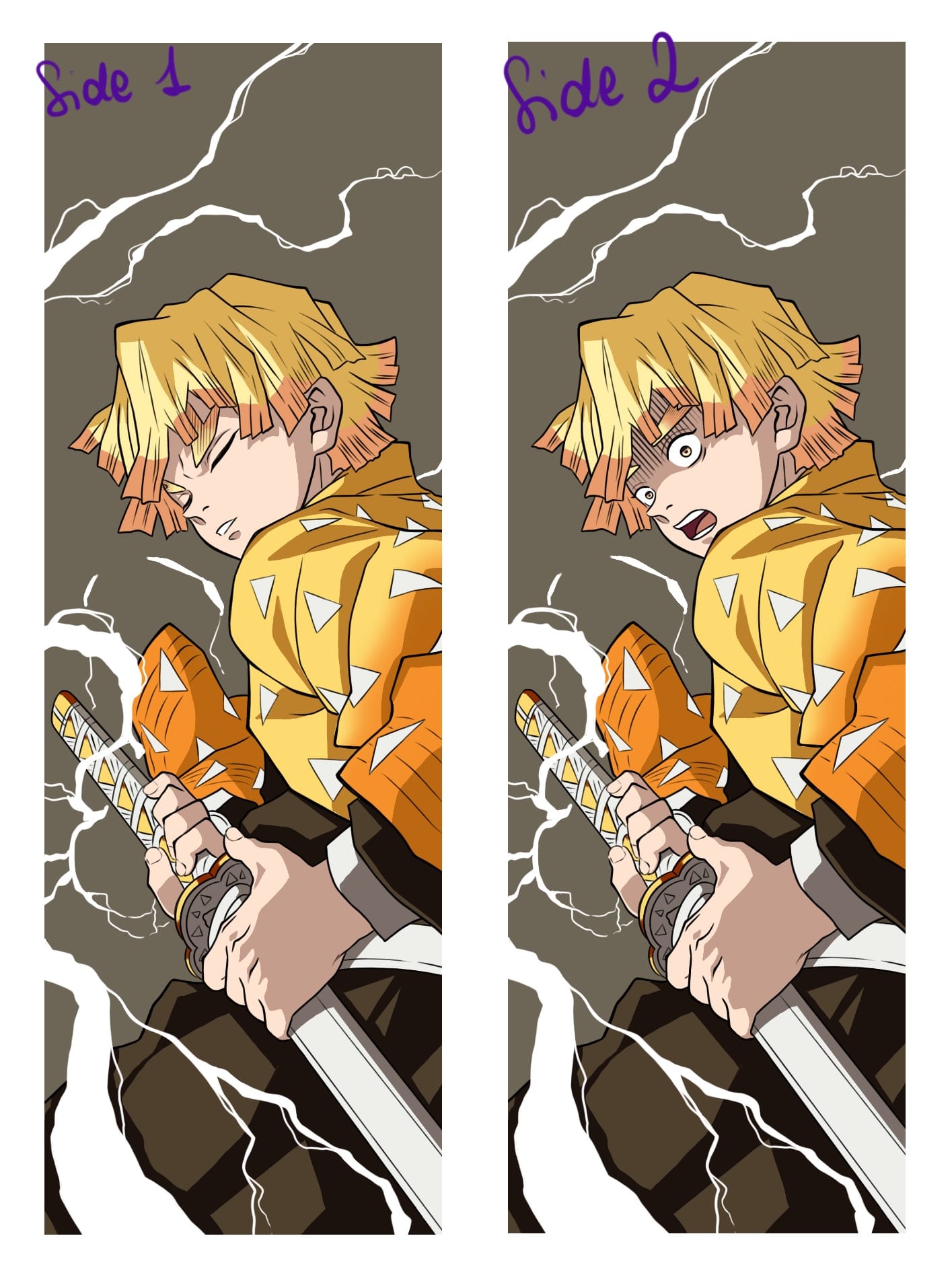 DEMON SLAYER - ZENITSU SEGNALIBRO DOBLE FACE