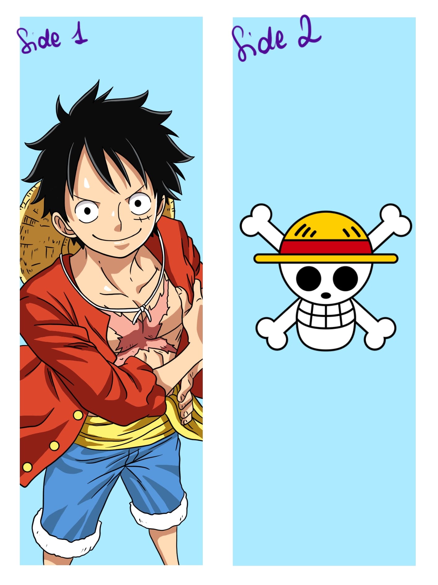 ONE PIECE - LUFFY SEGNALIBRO DOBLE FACE