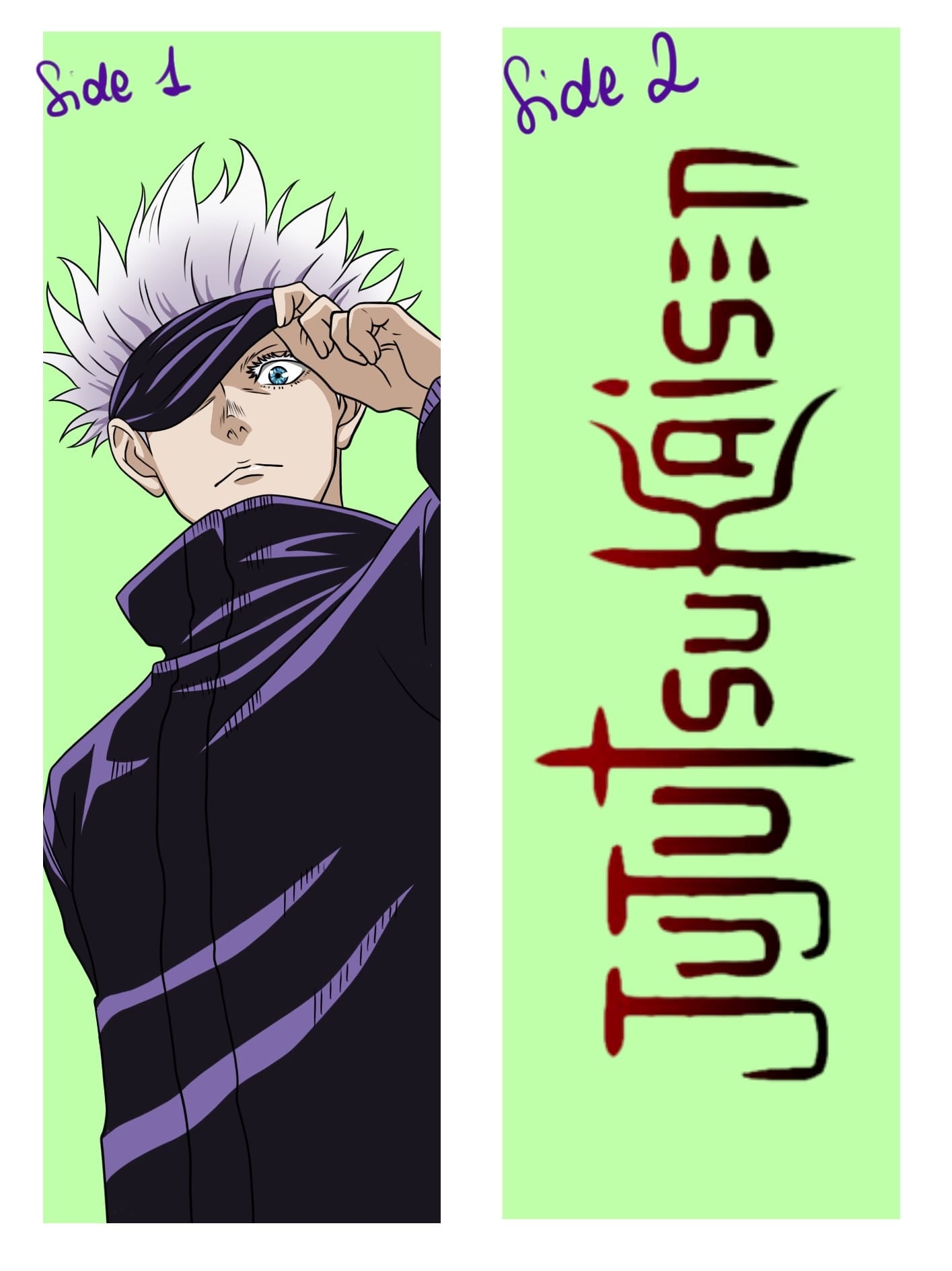 JUJUTSU KAISEN - GOJO SEGNALIBRO DOBLE FACE