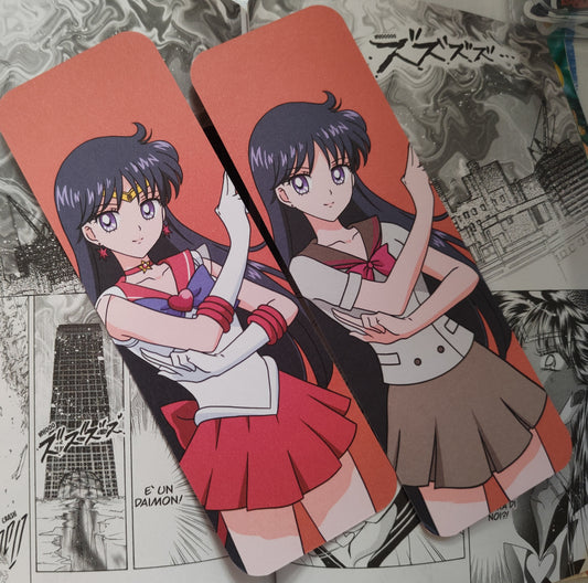 SAILOR MARS  SEGNALIBRO DOBLE FACE