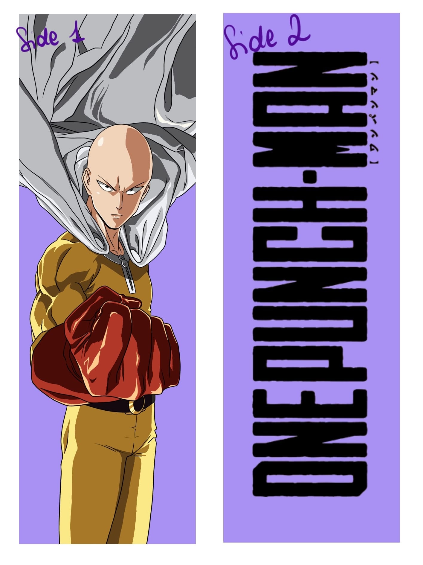 ONE PUNCH MAN - SAITAMA SEGNALIBRO DOBLE FACE