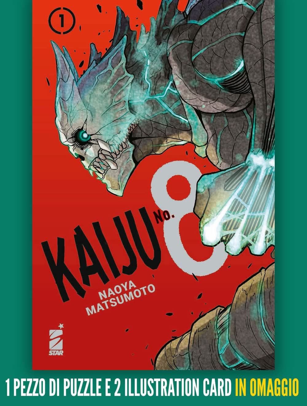 Kaiju No. 8. Con 1 pezzo di puzzle. Con 2 illustration card (Vol. 1)